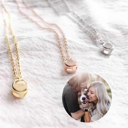 Personalized Circle Photo Necklace